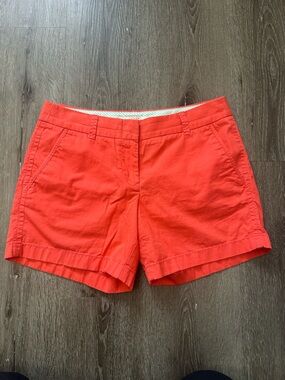 J. Crew Coral Red Chino Shorts